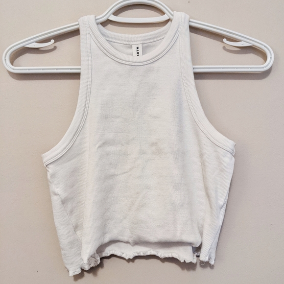 Kotn High Neck Cropped Tank Top - Picture 5 of 6